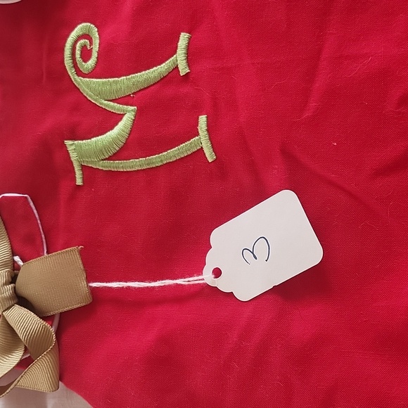 NWT CHRISTMAS toddler girl's monogrammed matching set size 3 - Picture 5 of 7